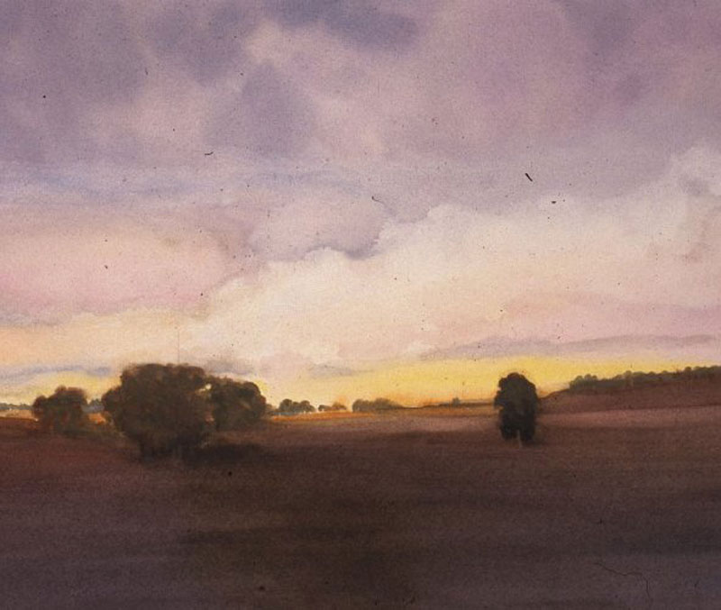 Prairie Skies, Watercolor, by Joyce Ottum
