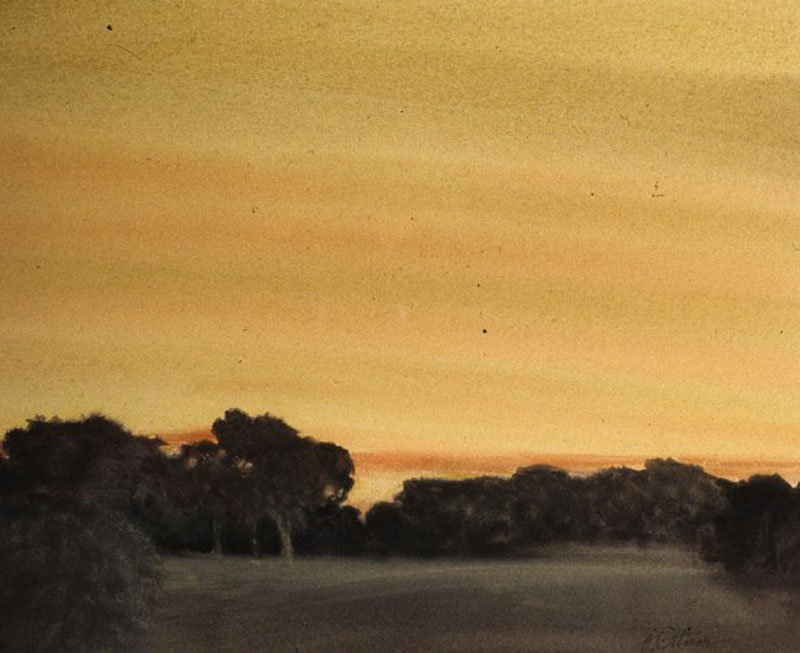 The Gloaming, Watercolor, by Joyce Ottum