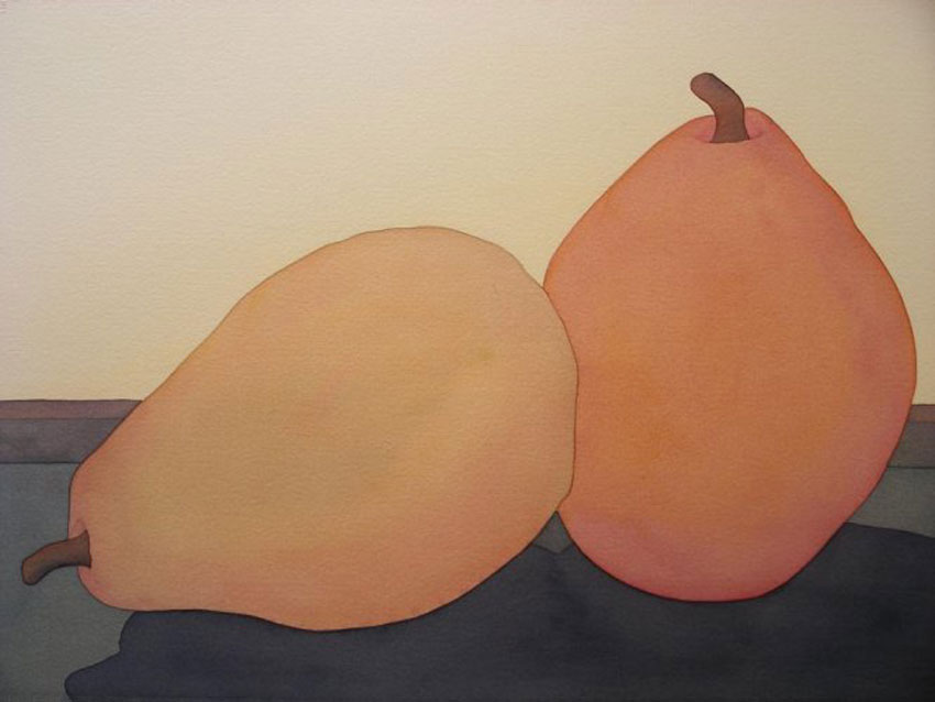 Pears, Watercolor, by Judith Radtke