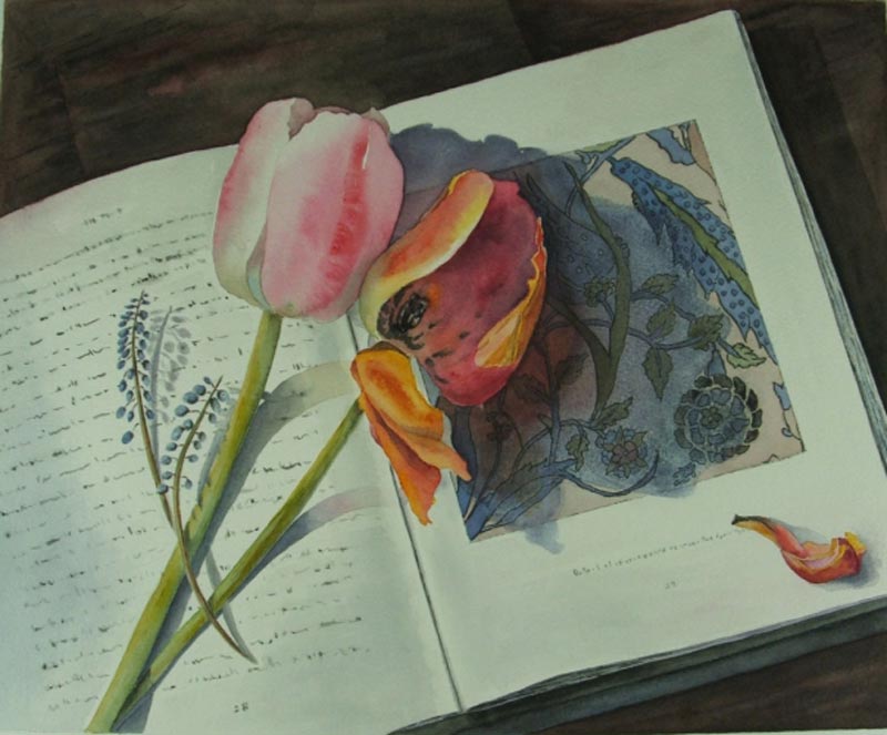 All About Tulips, Watercolor, by Julia McMurray